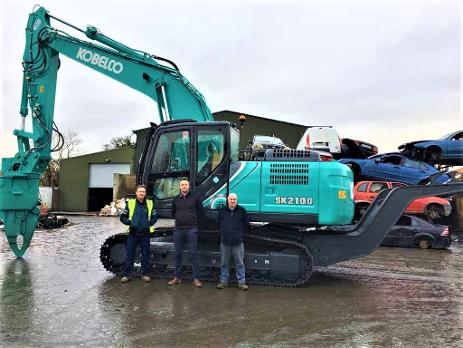 The Arrival of Our New Kobelco Sk210d Car Dismantler From Cms Machinery